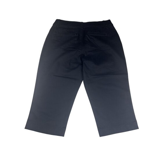 St. John's Bay Womens Black Capri Pants Size 4P Mid Rise Pockets NWT - Picture 7 of 12